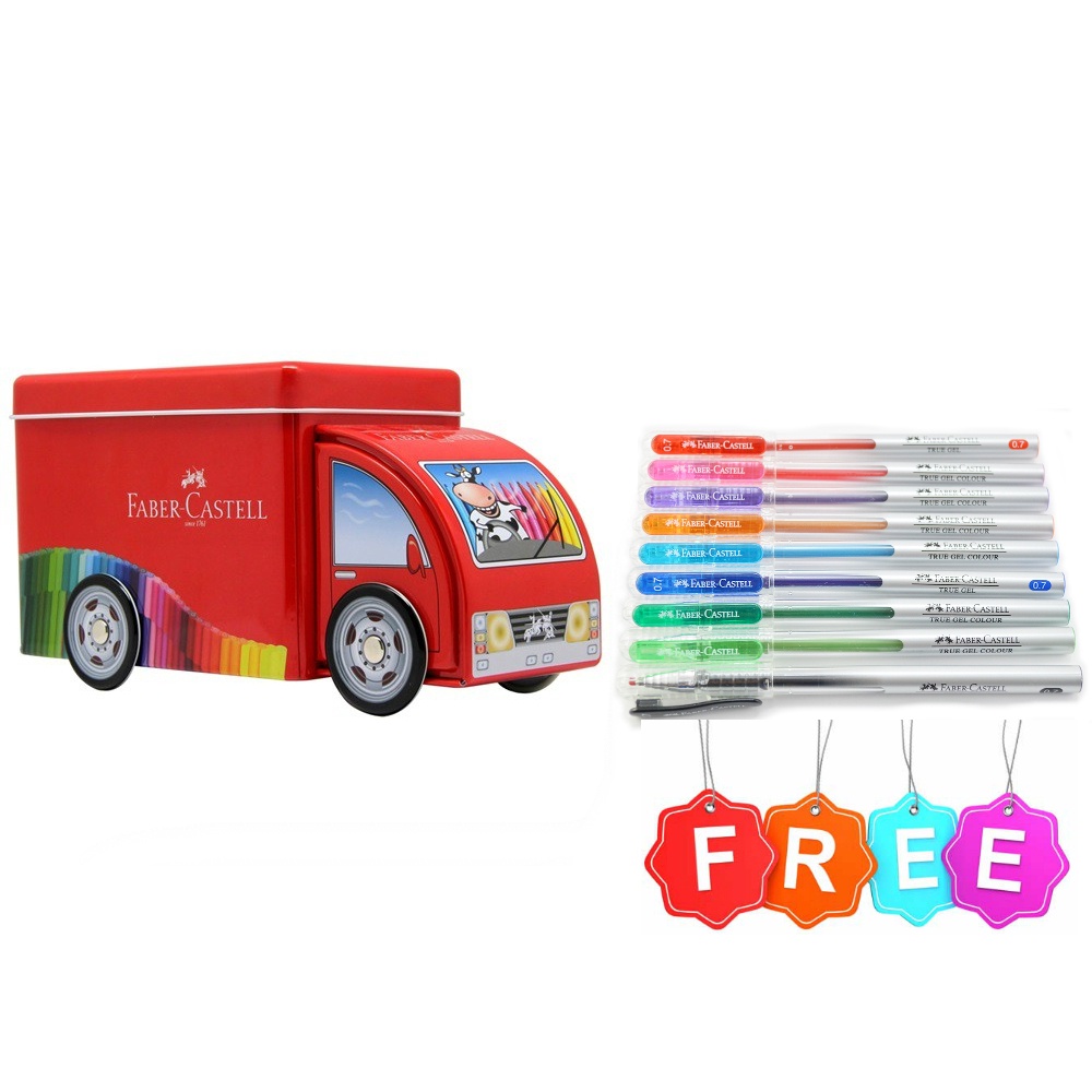 

Konektor Pen Faber Castell / Spidol Warna Kemasan 33 Warna / Connector Pen 33 Model Truck Tin