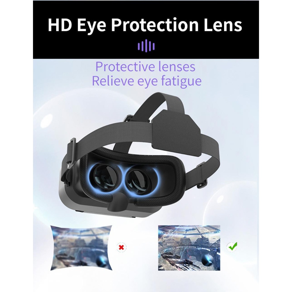 Shinecon VR Box IMAX Giant Screen Virtual Reality Glasses VR box bisa sampai layar Handphone 7"