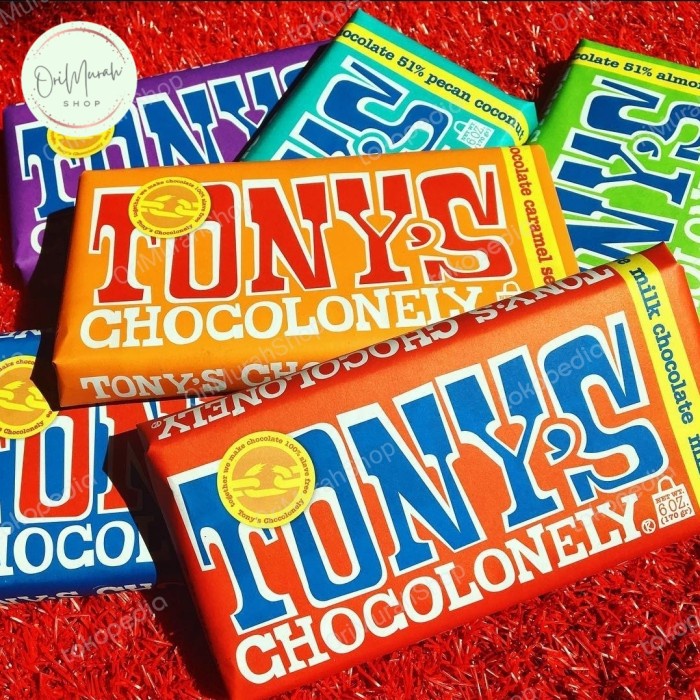 

Coklat Tony'S Tonys Chocolonely Caramel Almond Milk Dark Chocolate