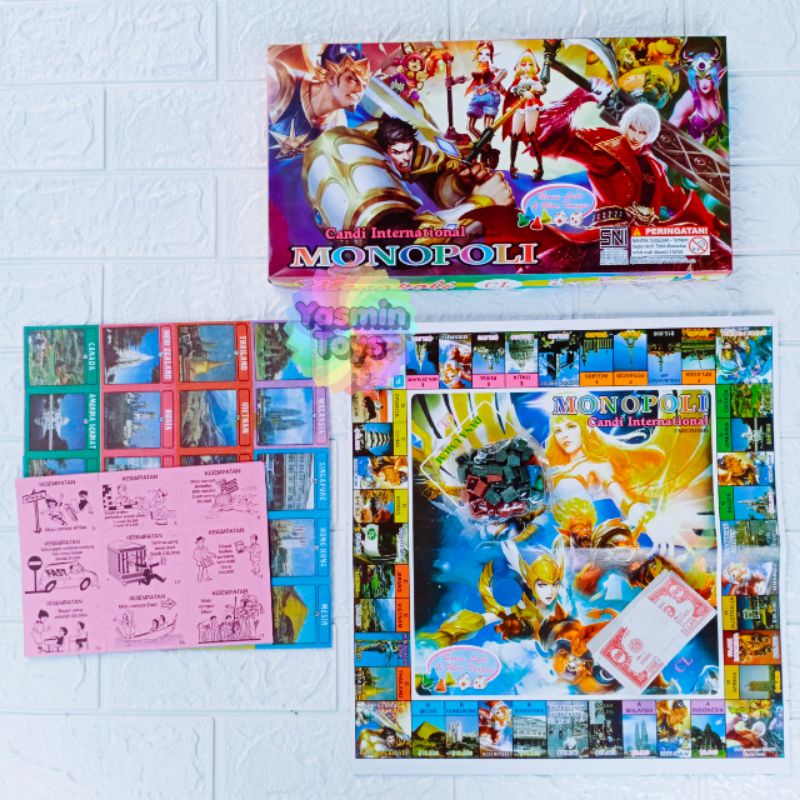 IK Mainan Monopoli murah ukuran besar 48cmx46cm isinya Lengkap