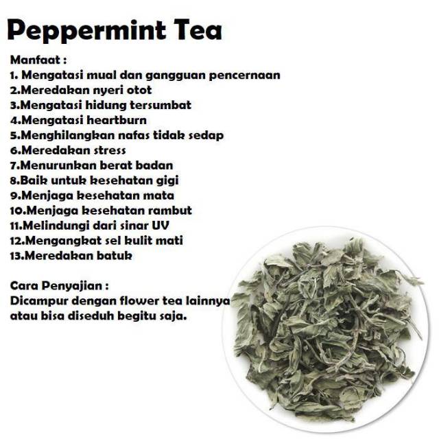 

Peppermint Flower Tea Dried Peppermint tea / Daun peppermint kering / Mint leaf Tisane