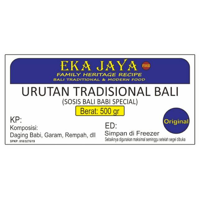 

Sosis Bali Babi Special (Urutan Bali Special) Original