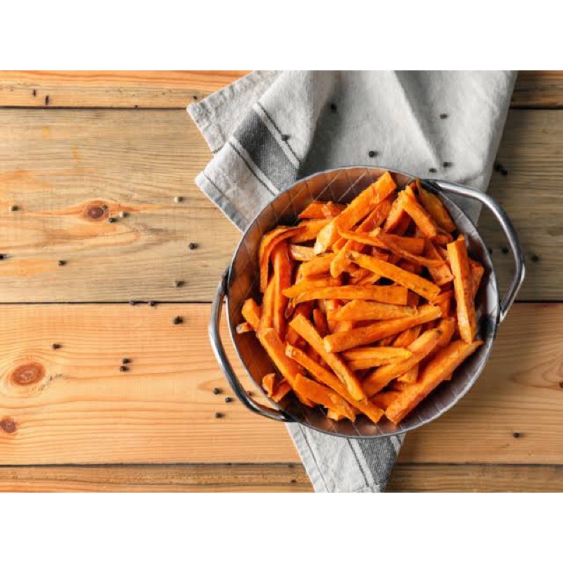 

frozen sweet potato coated fries ubi goreng 500 gram