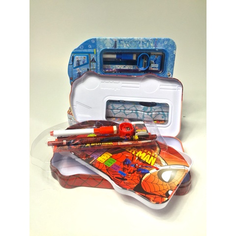 

Tempat Pensil / Kotak Pensil Pencil Case Magnet Mobil Bus + Set Stationery Isi Paket Alat Tulis