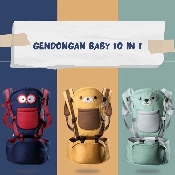 GENDONGAN BAYI 10 IN 1 / BABY HIPSEAT / GENDONGAN BAYI MULTIFUNGSI