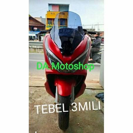 WINDSHIELD/VISOR PCX LOKAL 150 MACHIELD TINGGI 60 CM
