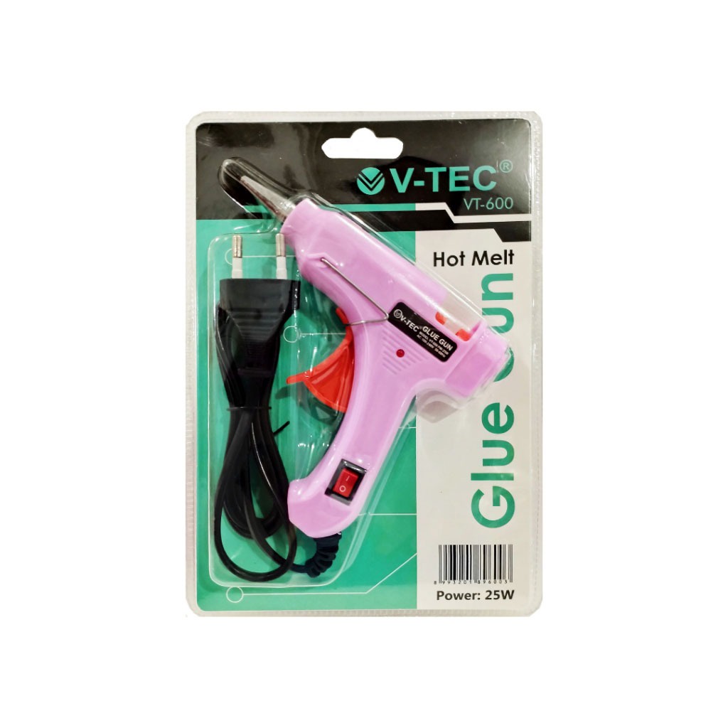 

V-TEC VTEC VT-600 Glue Gun 25W / Lem Tembak Hot Melt Murah Berkualitas
