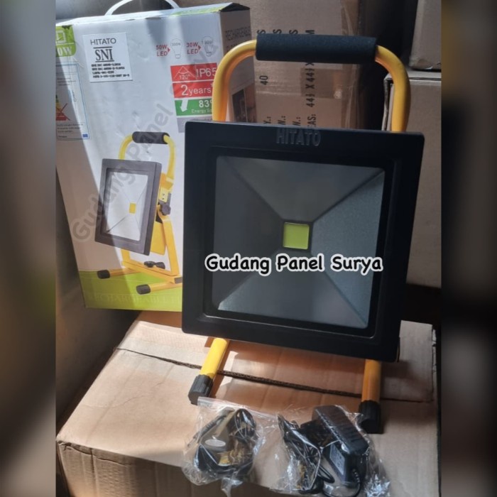 Lampu Sorot LED Emergency Portable Hitato 50Watt 50watt