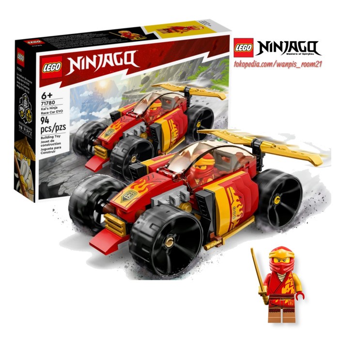 LEGO NINJAGO 71780 Kai's Ninja Race Car EVO - Lego Mobil Ninja
