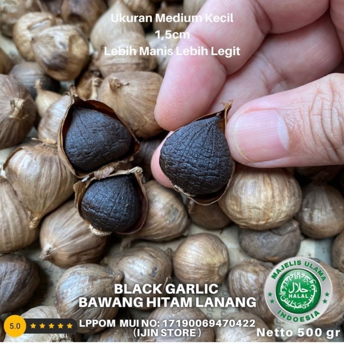 

(Good) Bawang Hitam Lanang Tunggal Black Garlic 500gr