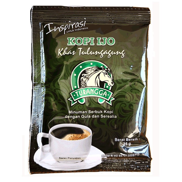 (Good) Kopi Robusta kopi hijau+ gula Merk TURANGGA 2in1 KHAS TULUNGAGUNG cete