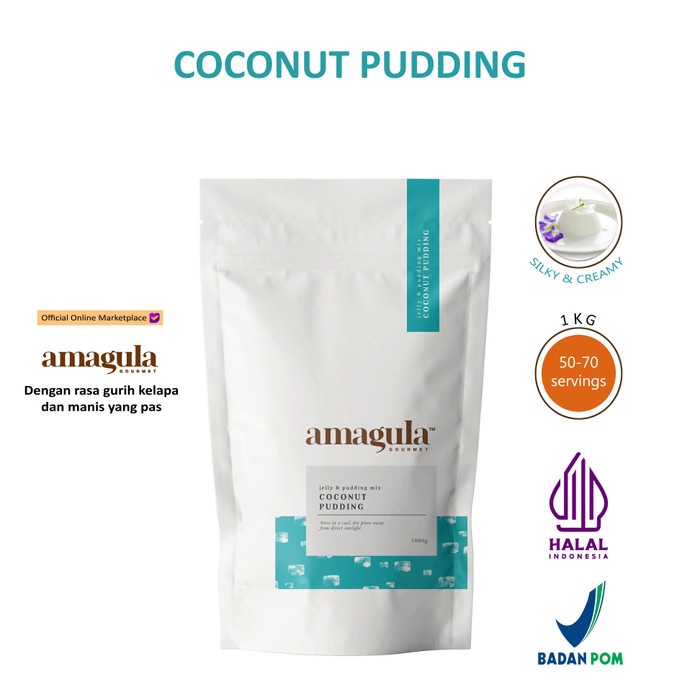 

POWDER COCONUT PUDDING MIX BY AMAGULA / 100% HALAL / 1KG / HORECA