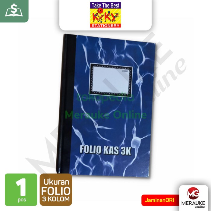 

KIKY Folio Kas 3 Kolom 100 Lembar