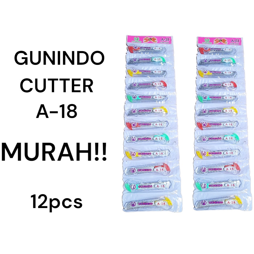 

(12pcs) GUNINDO A-18 BSAR TRANSPARANT ISI 12 MURAH
