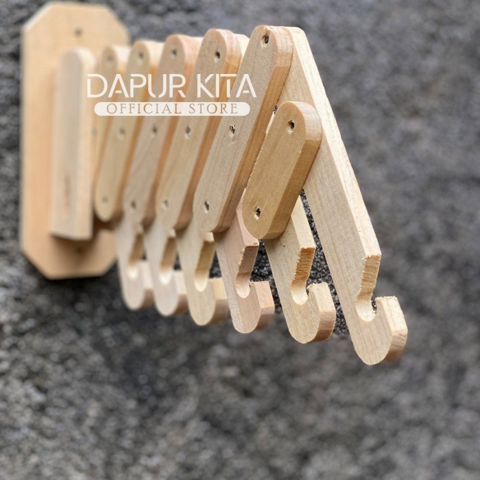 JTTOP KAPSTOK JADUL, HANGER GANTUNGAN BAJU BAHAN KAYU PINUS