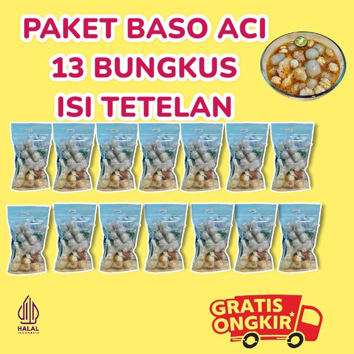 

13 BUNGKUS BOCI ISIAN TETELAN SAPI HOTPOT food kaldu Pedas Ayam Makanan Seblak