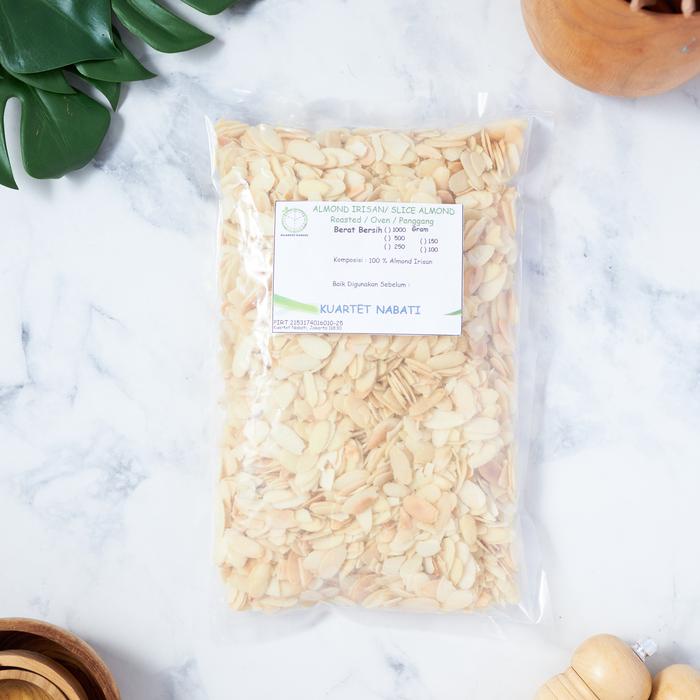 

500gr Roasted Almond Slice - Irisan - Oven - Panggang - Matang - Vegan Rasa original