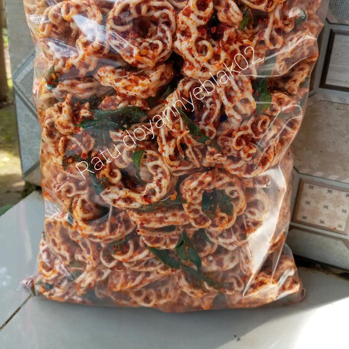 

seblak krupuk pedo 1kg,krupuk bantat ,krupuk mawar