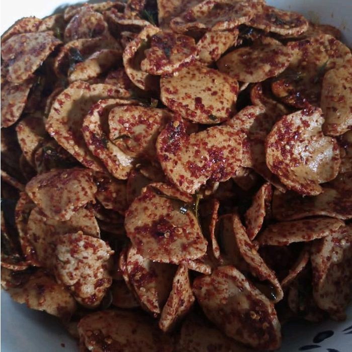 

Basreng Bulat Pedas Daun Jeruk 1kg - Cemilan Food Snacks Goreng Camilan Makanan