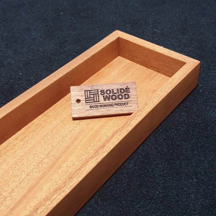 

HJK kotak kayu 26cm x 10cm x 3cm tempat pulpen pensil sendok organizer