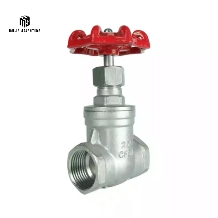 Jual [READY] Gate Valve Stainless Steel 304 / Gate Valve SS304 BSPT Ukuran - 1/2 , 3/4 , 1 , 1.1/4 ,