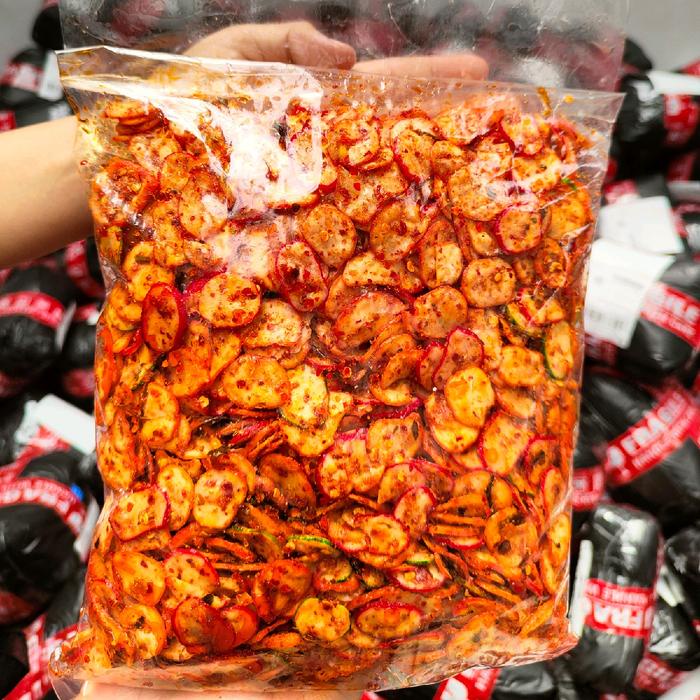 

Kerupuk bawang Pedas daun jeruk 1kg Snacks