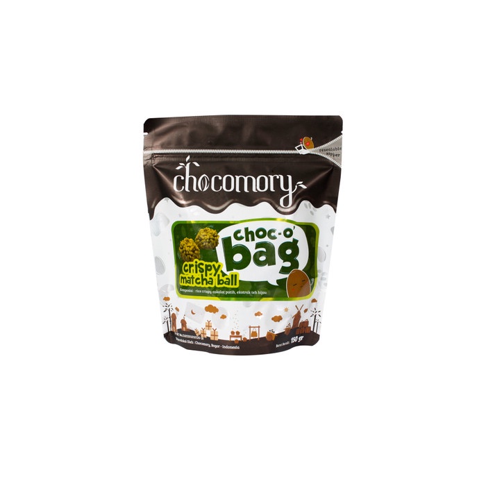 Chocomory Choco Bag Crispy Matcha Ball 150 Gr x 1 Pc