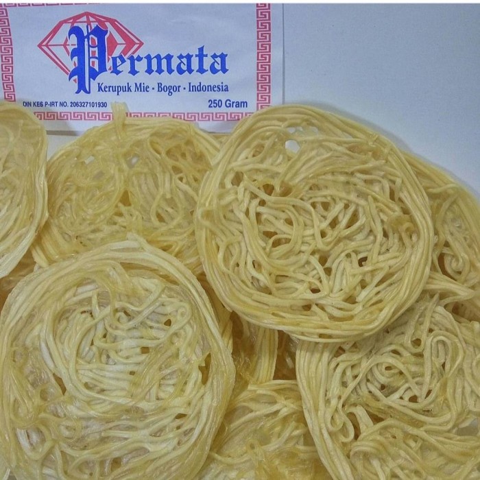 

Kerupuk Mie Permata teman asinan Dan cemilan