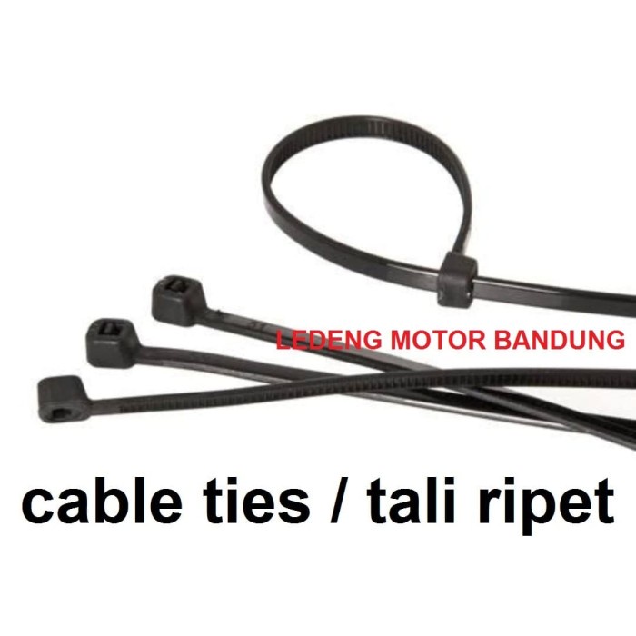 

HJK 30cm Tali Ripet Kabel Ties Nylon Cable Tie 4x300mm Isi 100pc