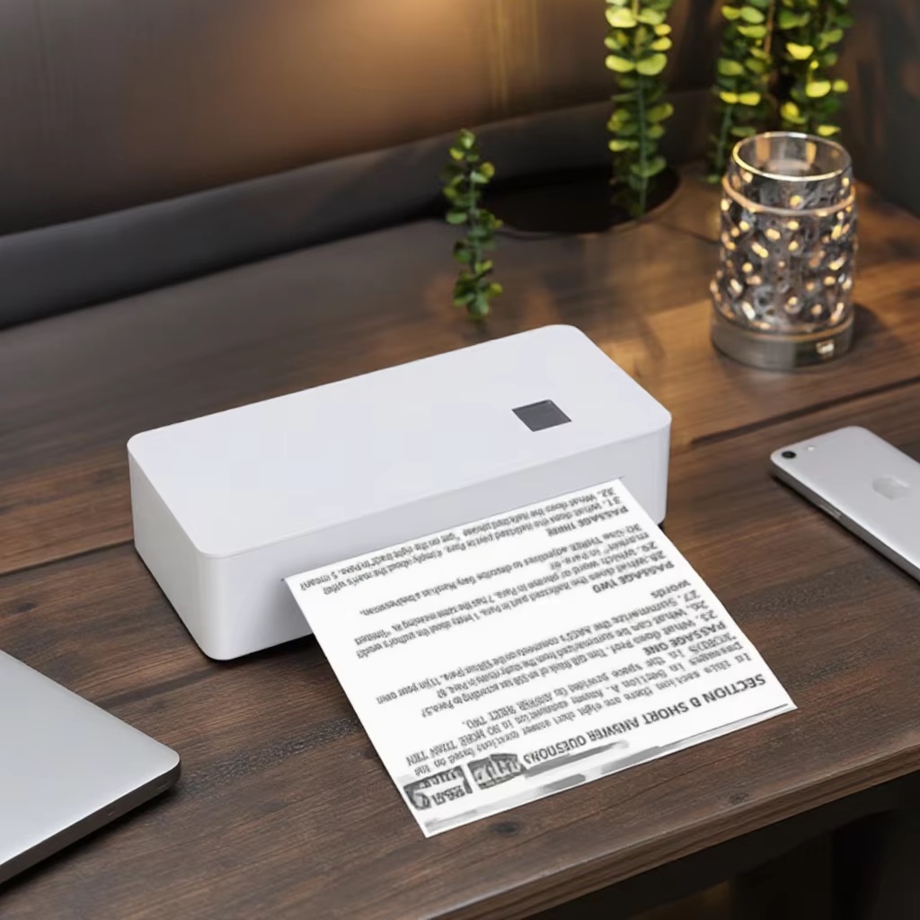 HTC A4 Portable Mini Printer 210MM Photo Travel Document Small Thermal Wireless Thermal Printer