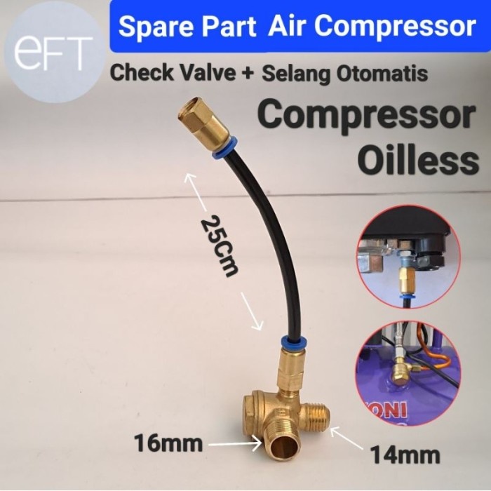 (Good) CHECK VALVE KOMPRESOR OILESS (SET)