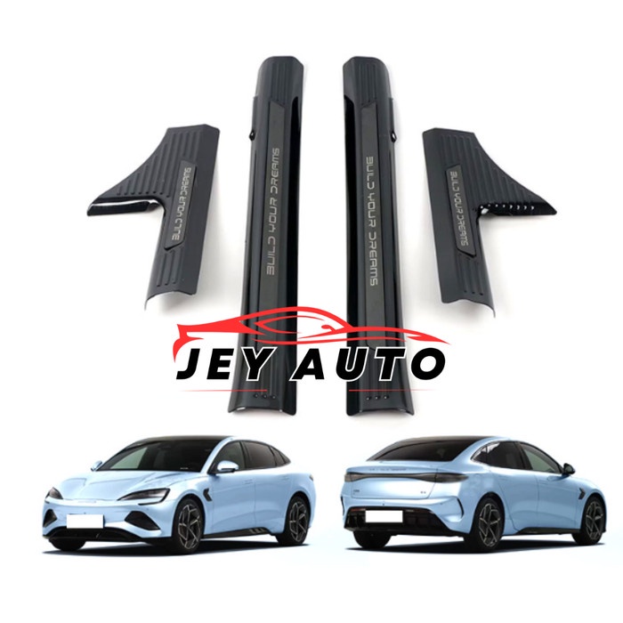 [Good] Sill Plate BYD Seal Stainless Black Chrome