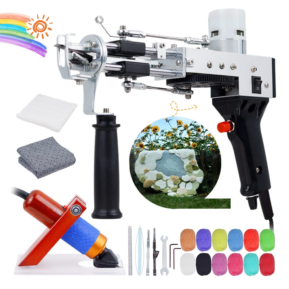 New Tufting Gun 2 IN 1 Electric Carpet Tufting Gun Tufting Machine Can Do Both Cut Pile and Loop Pil