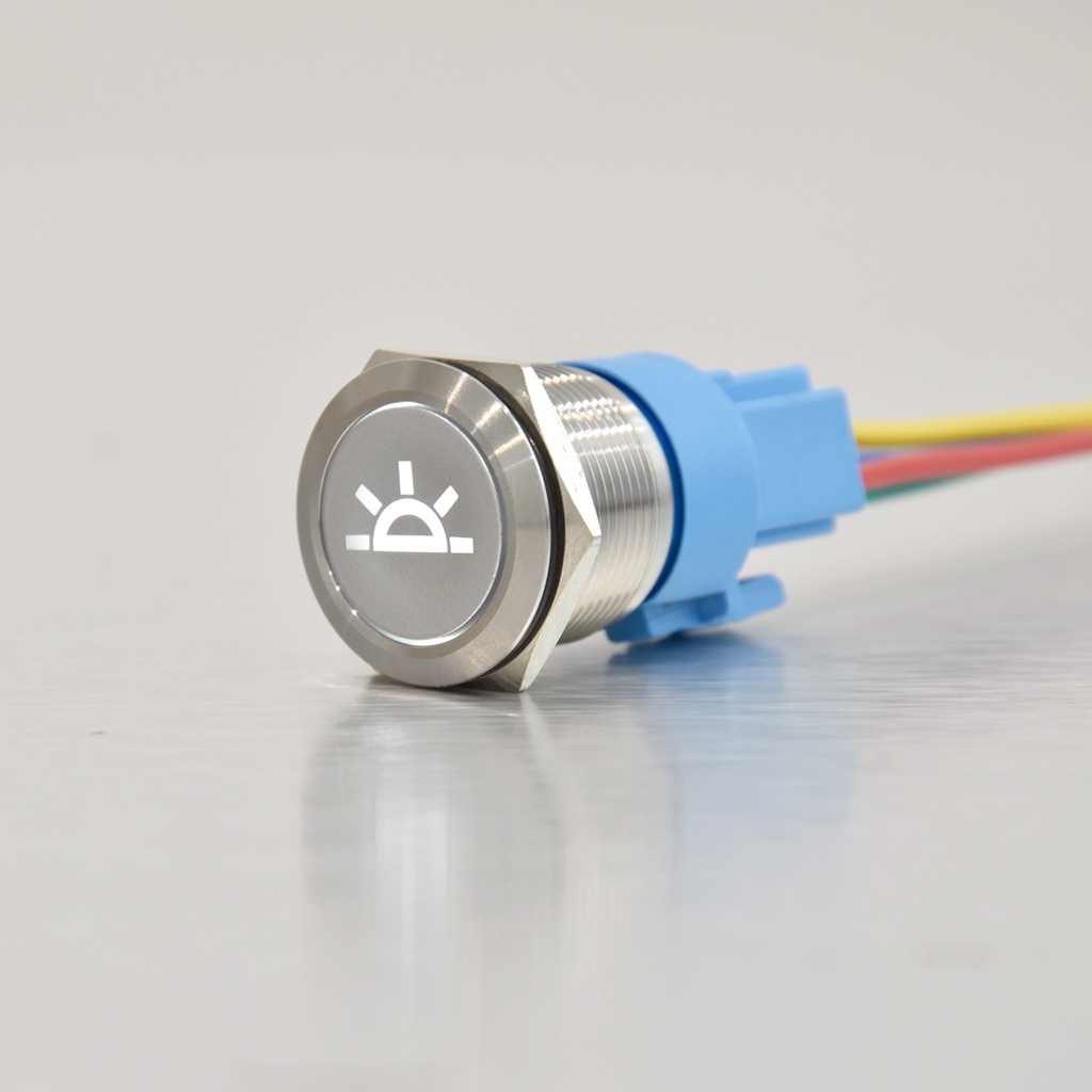 SALE ABILKEEN Customized Cabin Light I Illuminate Metal Push Button 22MM Flat Head Push Button Switc