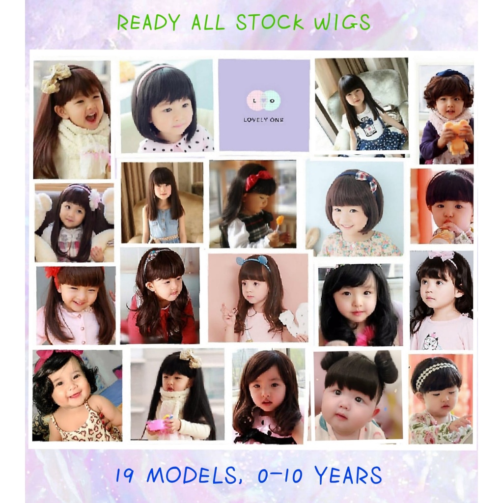 - Wig Rambut Palsu Bayi usia 6 Bulan-5 Tahun & Wig Anak Cewek usia 5 Tahun-10 Tahun - Rambut Palsu