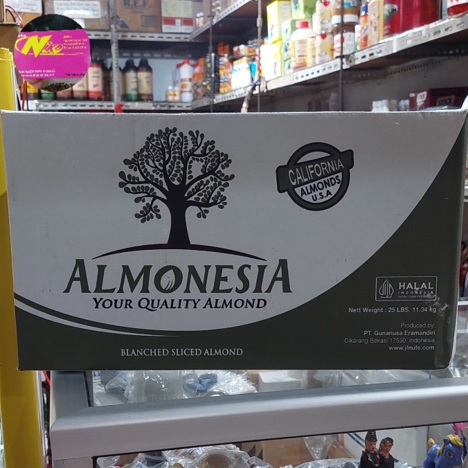 

almonesia almond slice 1 kg khusus grab dan gojek
