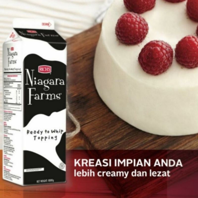 

HJ richs niagara farms whipping / rich's / cream / dairy topping