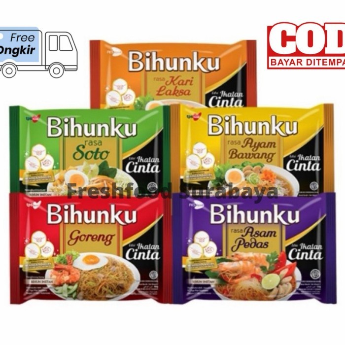 

(Good) Harga 1dus 40pcs Bihunku goreng dan kuah aneka varian