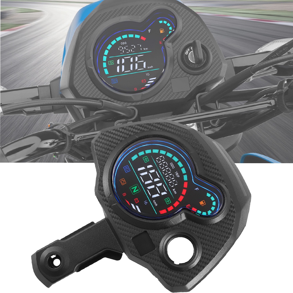 Motorcycle Lcd Digital Speedometer Odemeter Tachometer Digital Waterproof Motor Dashboard For Honda