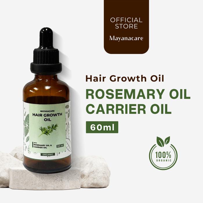 Mayanacare Rosemary Oil & Carrier Oil Hair Growth 60 ml Vitamin Almond Extract Argan Haircare Minyak
