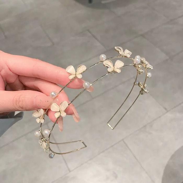 BANDO WANITA BANDO KOREA AKSESORIS RAMBUT KEKINIAN HEADBANDS