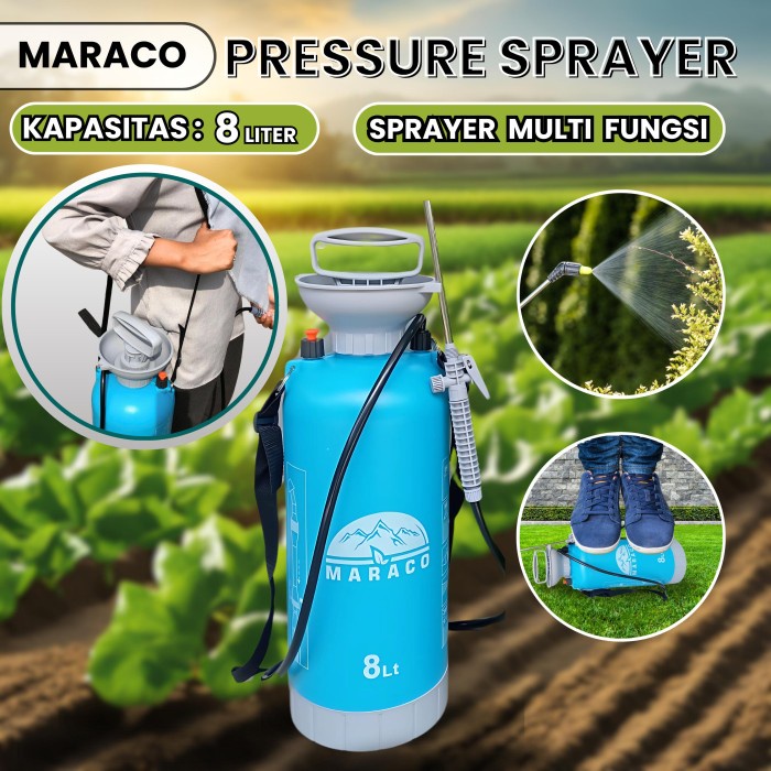 PROMO POMPA SPRAYER 8 LITER FARMJET BIRU(POMPA SPRAYER 8 LITER FARMJET BIRU)