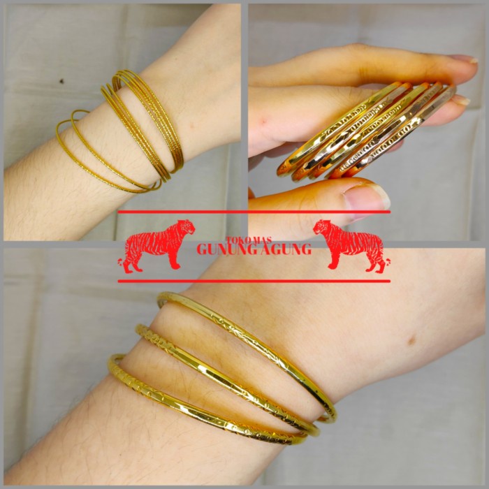 gelang keroncong emas 700