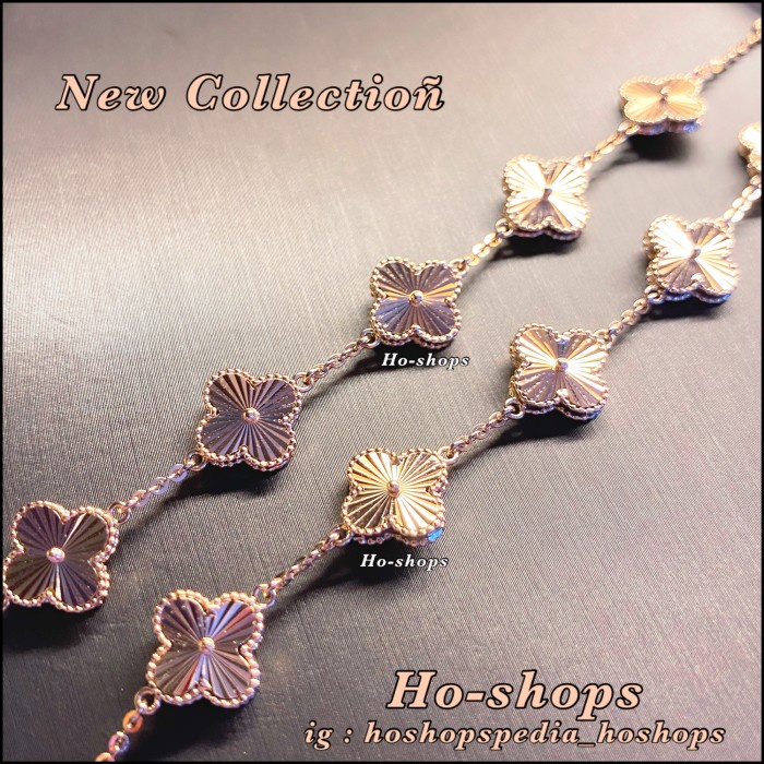 Gelang VC Alhambra Rosegold Kadar 750 Asli Emas