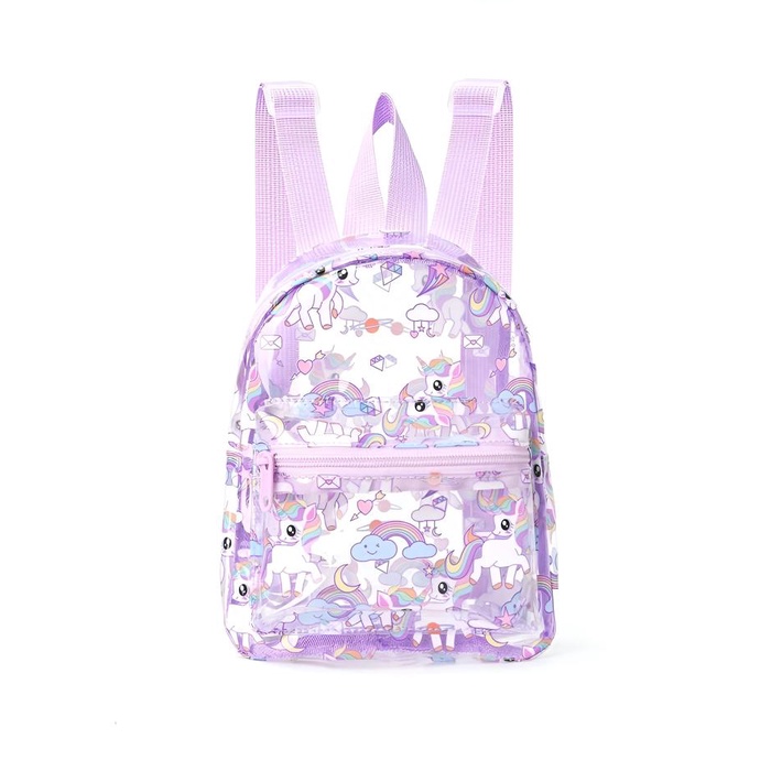 TAS RANSEL ANAK MINI TRANSPARAN HADIAH ULANG TAHUN LUCU - TAS MIKA TRANSPARAN FASHION ANAK