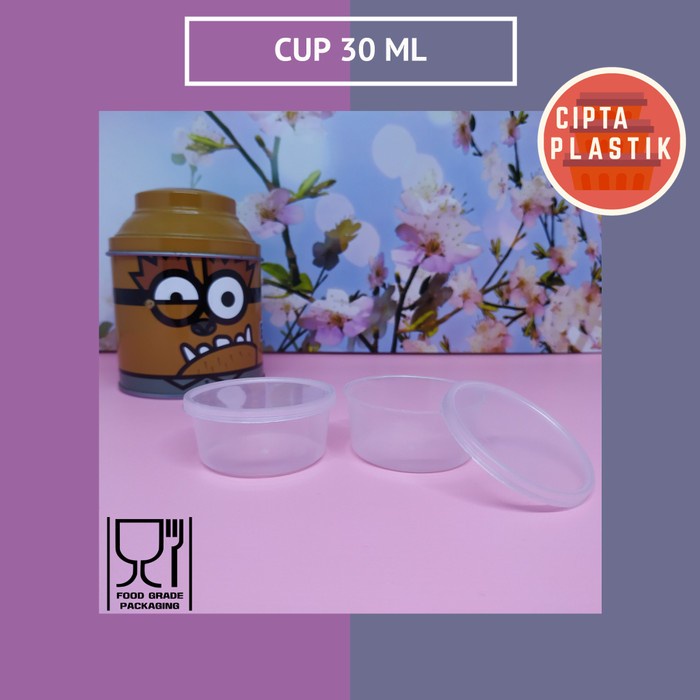 (Good) Tempat Saos 30ml/Cup Mini/Thinwall/Mayonaise/Cup Plastik/Wadah Plastik