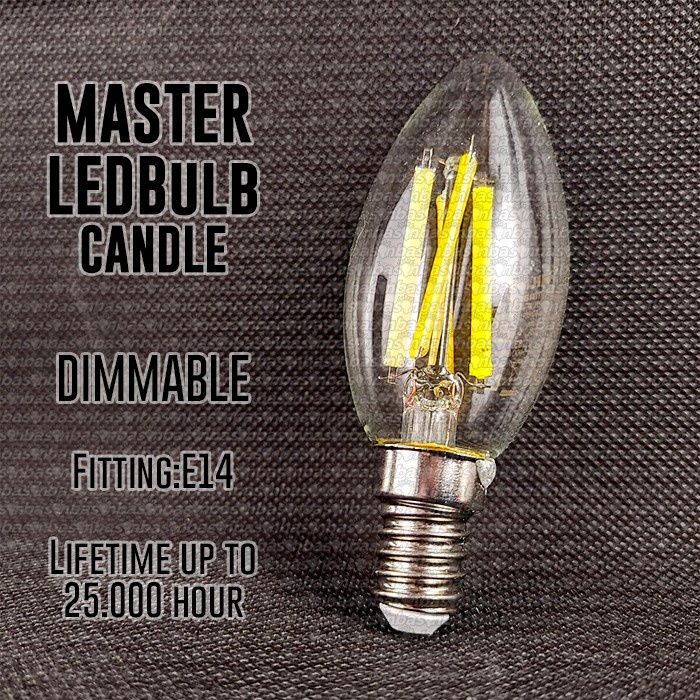 Philips Master Led Bulb Dimtone 3.4W E14 B35 Dimmable Dapat Diredupkan