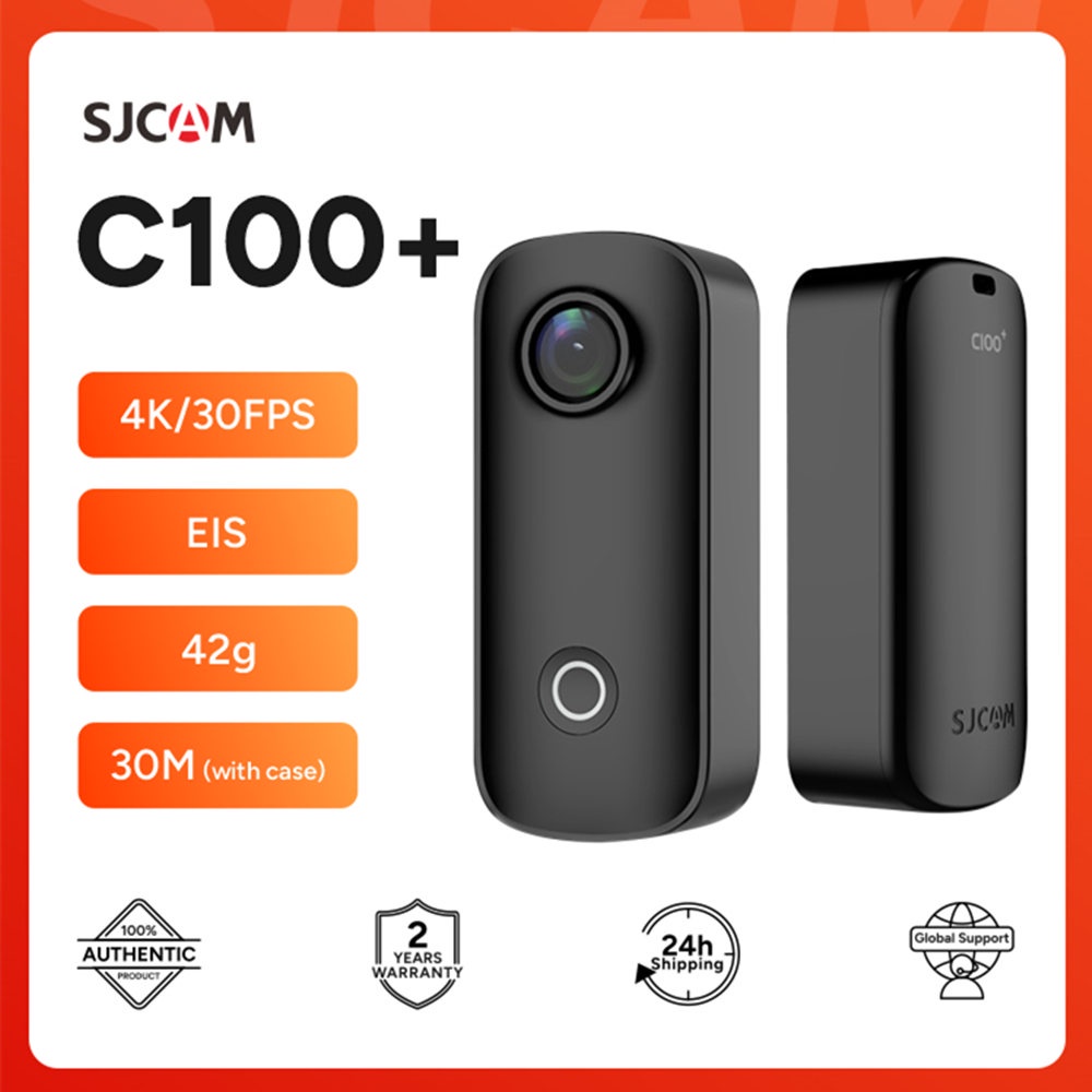 Sjcam C100 Plus Action Camera 4K 30M Waterproof 2.4G Wifi Action Sport Action Cam Eis Bicycle Helmet
