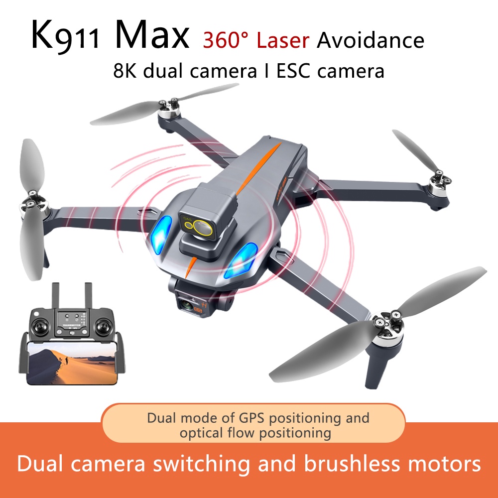 K911 Max Gps Remote Control Drone 8K Professional Hd Camera Aerial 360 Obstacle Avoidance Brushless