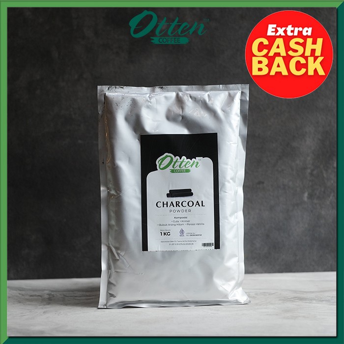 Otten - Charcoal Powder 1 Kg - Minuman Bubuk